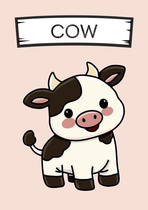 The Little Barnyard: A Cute Home & Farm Animal Coloring Book